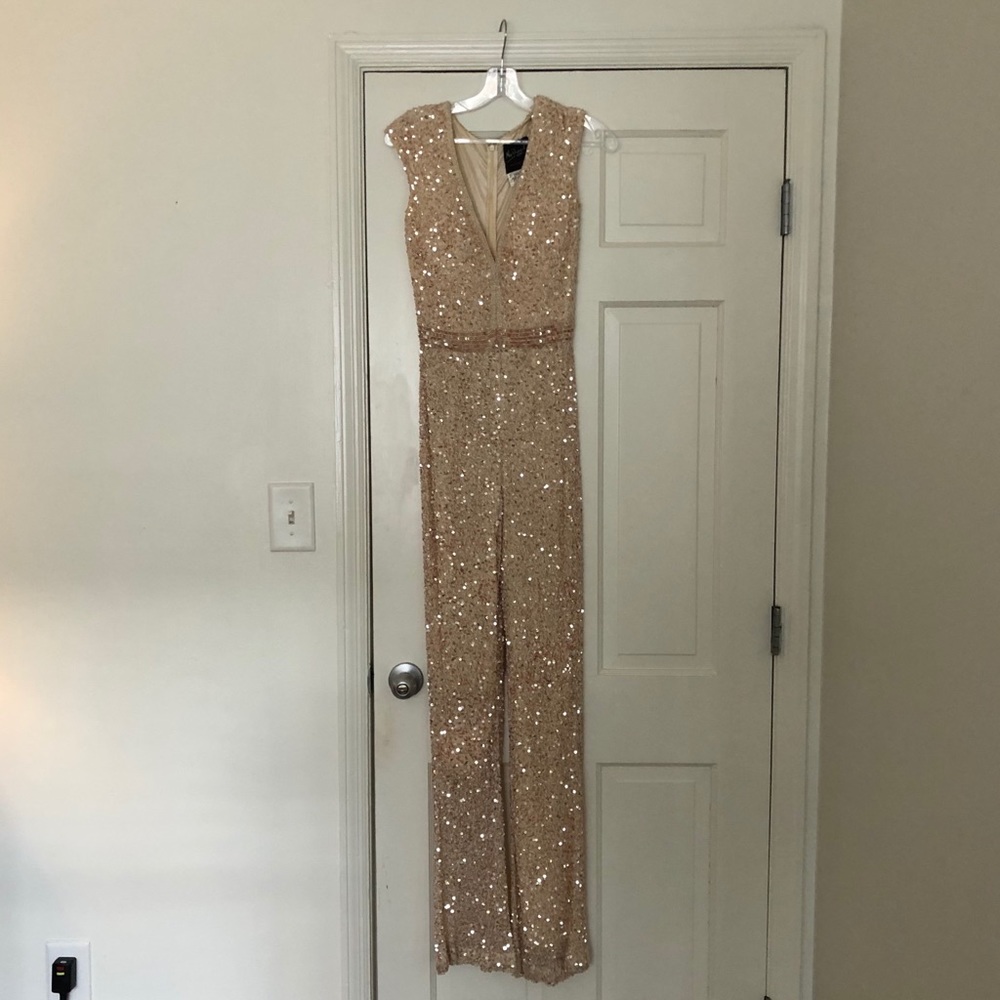Mac Duggal jump suit